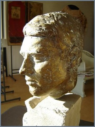 Portret van Onno J., brons h=30cm