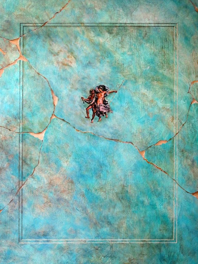 Pompejaans Blauw, acryl op paneel 110x130cm
