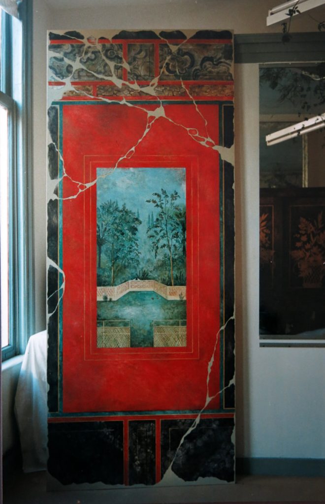 Pompejaans Rood, acryl op paneel 100x240cm