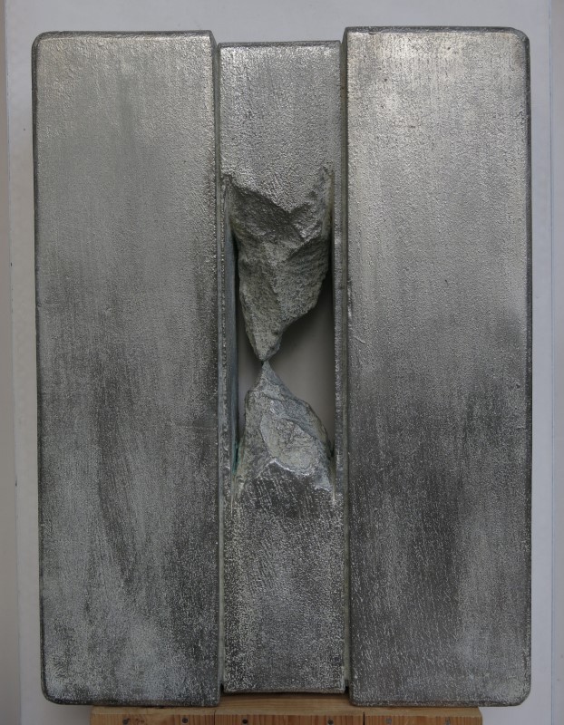 Ouverture, Dohan XIV, gemetalliseerd gasbeton 60x25x20cm, 2016